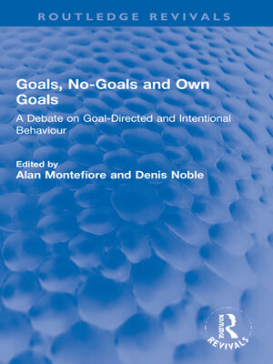 cover image of Goals, No-Goals and Own Goals